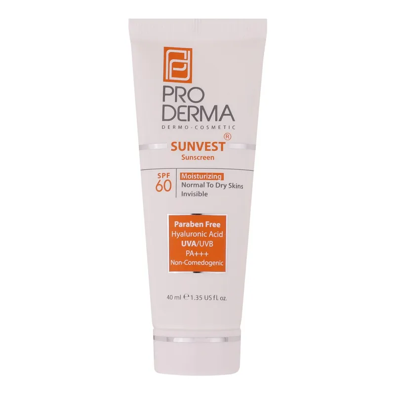 ضد آفتاب پرودرما SUNVEST SPF50 روشنکننده ضدلک سبک