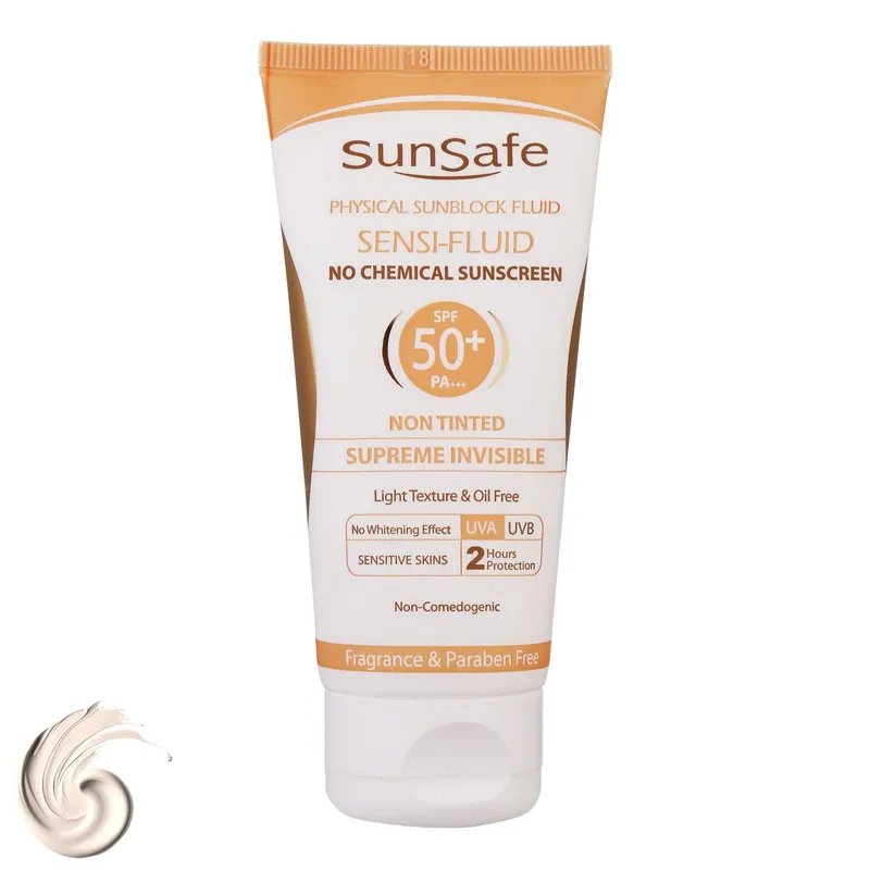 ضد آفتاب معدنی سانسیف Sensi بدون فیلتر شیمیایی SPF50+