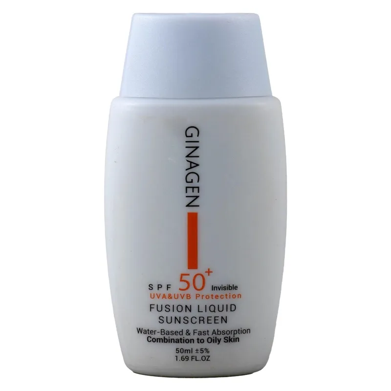 ضد آفتاب مایع SPF50+ PA+++ ژیناژن فیوژن پایه آبی